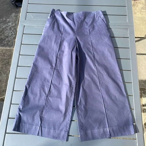 COS Cotton Wide Leg Cropped Trousers - Picture 4 of 16